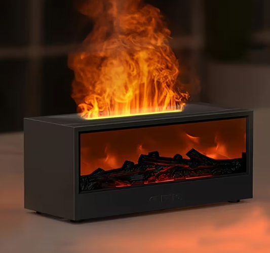 Kominek 3D z efektem realistycznego ognia